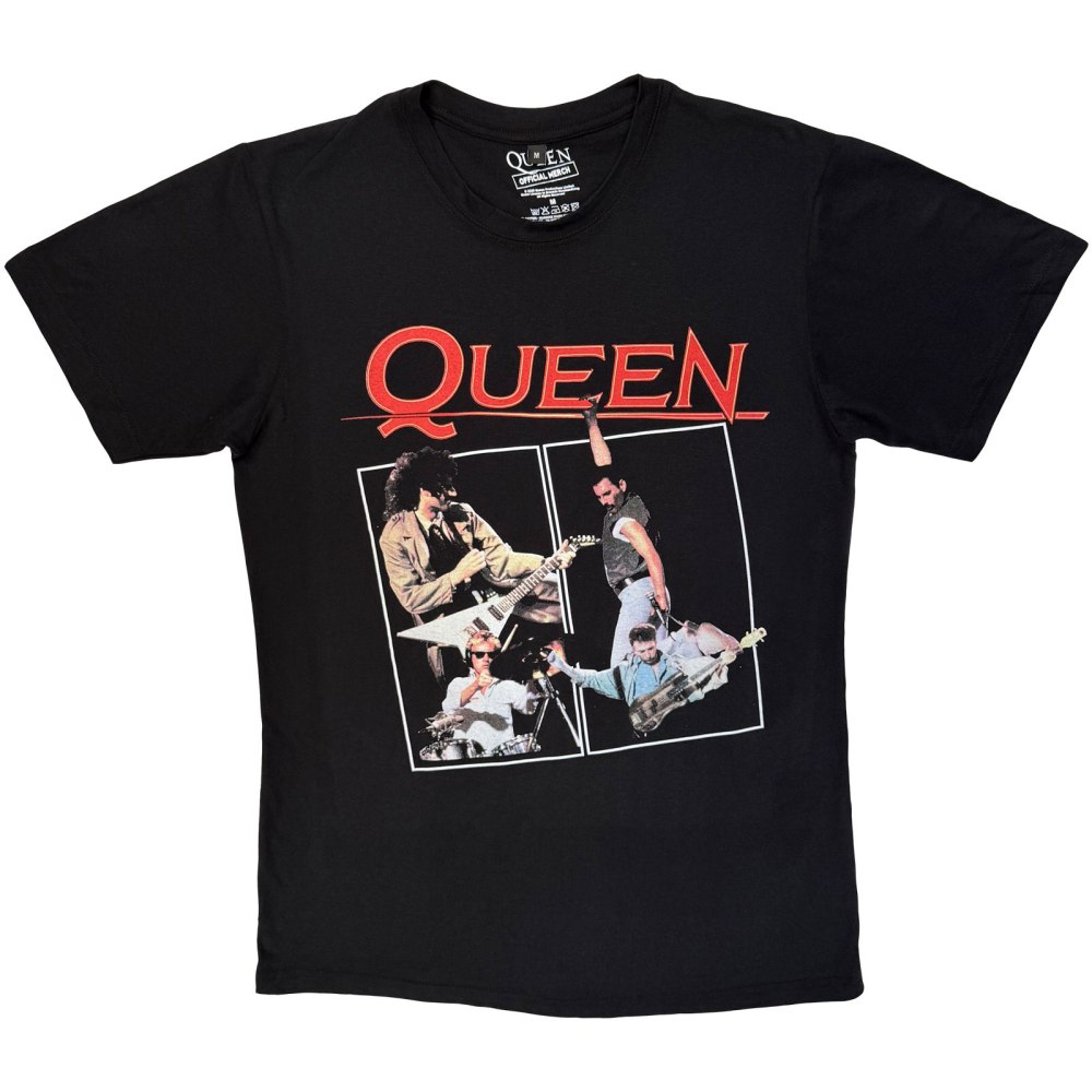 Queen - Poster Mens Tshirt - Black